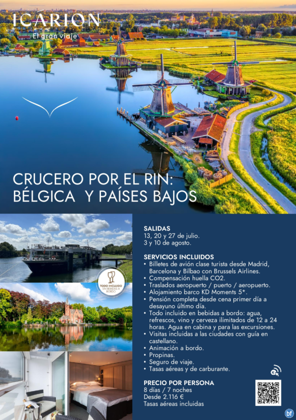 Crucero por el Rin: Bélgica y Países Bajos