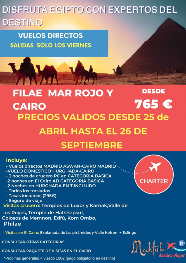 Filae Mar Rojo y Cairo desde 765 € 