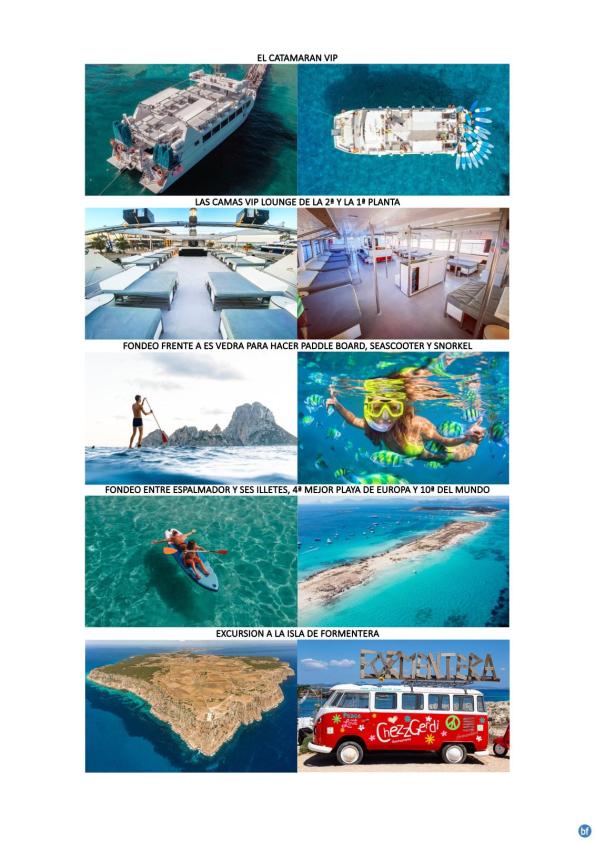 Excursiones en barco de Ibiza a Formentera con bebida y comida día completo