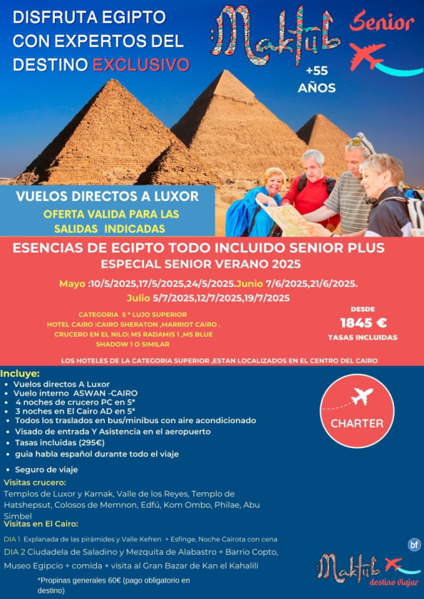 Egipto Maktub Senior Plus + 55 Dia Del Padre