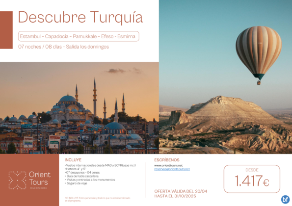 Descubre Turquía en verano. Circuito 07 noches 08 días con vuelos salidas los domingos