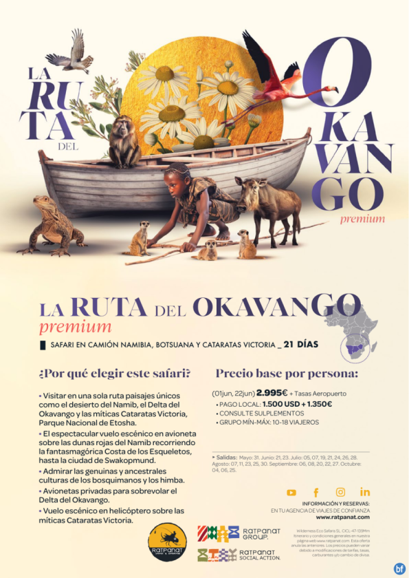  * Safari La Ruta del Okavango Premium * Viaje por Namibia, Botswana y Cataratas Victoria