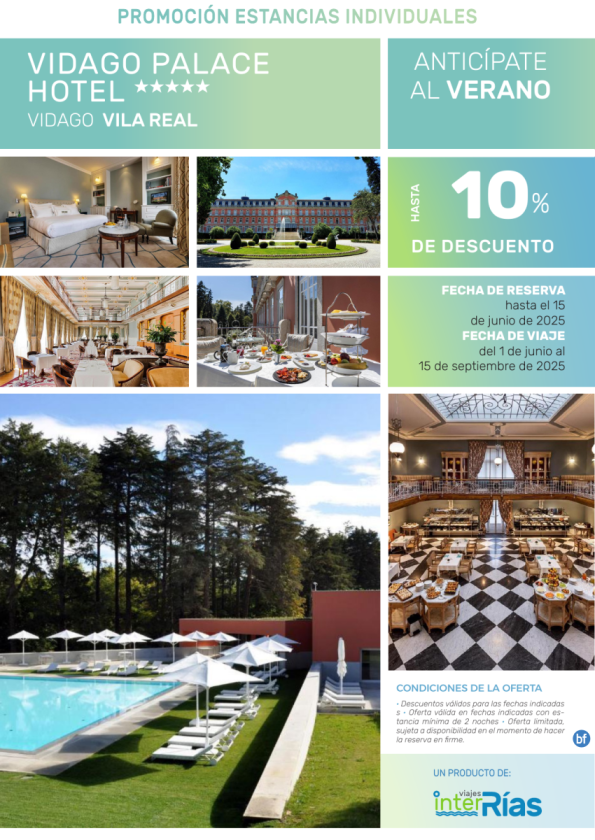 Anticípate al Verano Vidago Palace Hotel 5* (Vidago - Vila Real).- Hoteles para Individuales