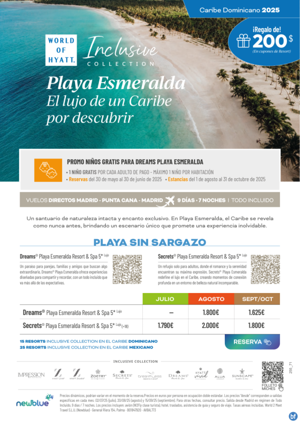 ?El nuevo destino que cambia el Caribe: ¡Playa Esmeralda, Miches! Sin Sargazo, virgen y con Niños Gratis.