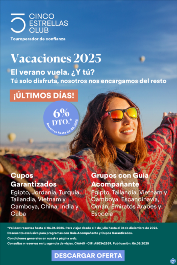 6% dto. para reservas hasta 06.06. Últimos Dias. Reserva Ya!!!