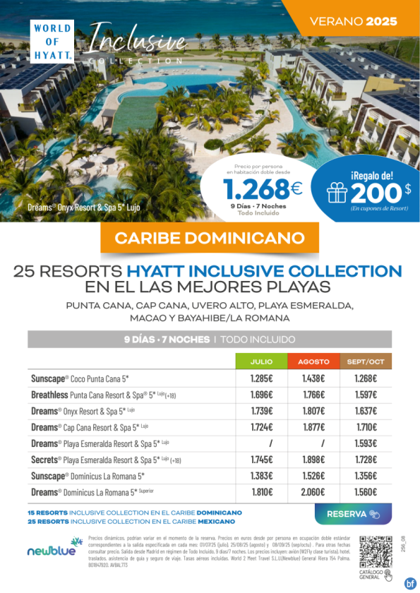 Car.Dominicano desde 1.268 € - Precios julio-octubre - Hoteles Hyatt Inclusive Collection en las mejores playas