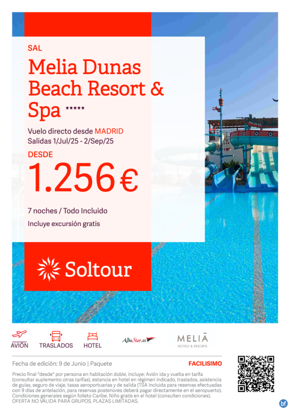 Isla de Sal (Cabo Verde) en Meliá Dunas Beach Resort & Spa desde 1.256 € , salidas del 1 Julio - 2 Septiembre desde Madrid