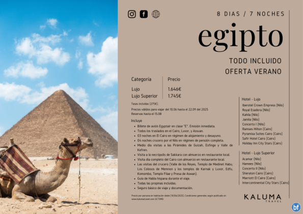 Egipto Todo Incluido 7 noches - \