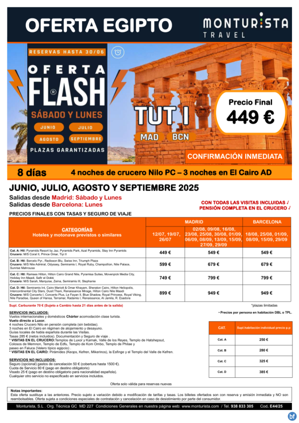 Oferta Flash®-TUT I**desde 449 € 