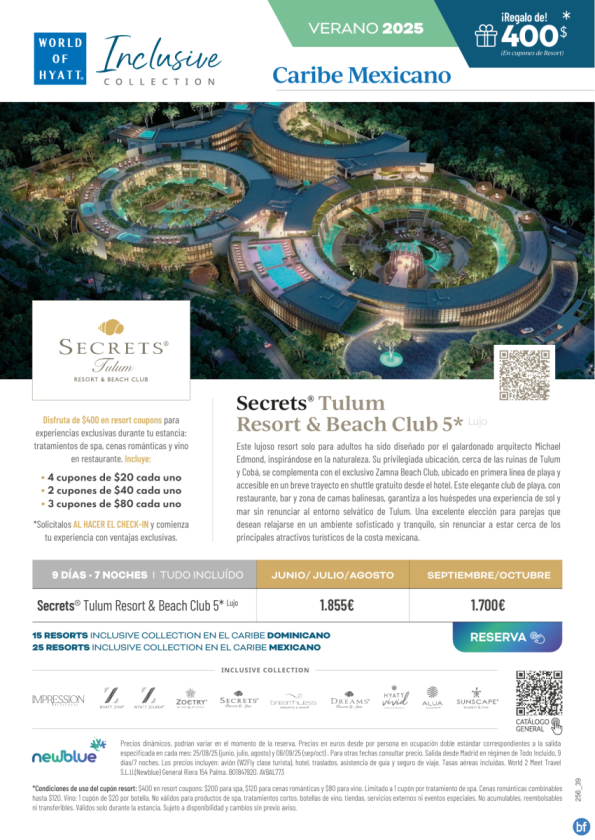 México -Secrets Tulum: Lujo de verdad con un club de playa exclusivo + 400USD cupones Resort - Precios jun-oct