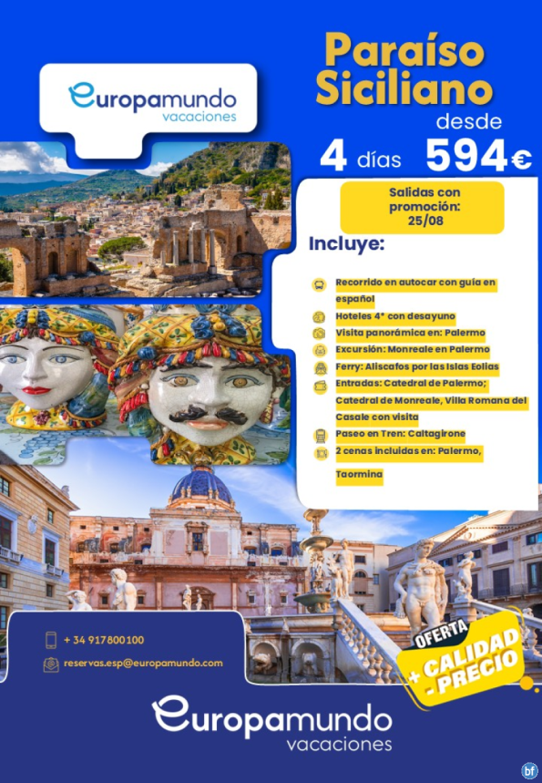 Oferta Last Minute. Paraíso Siciliano