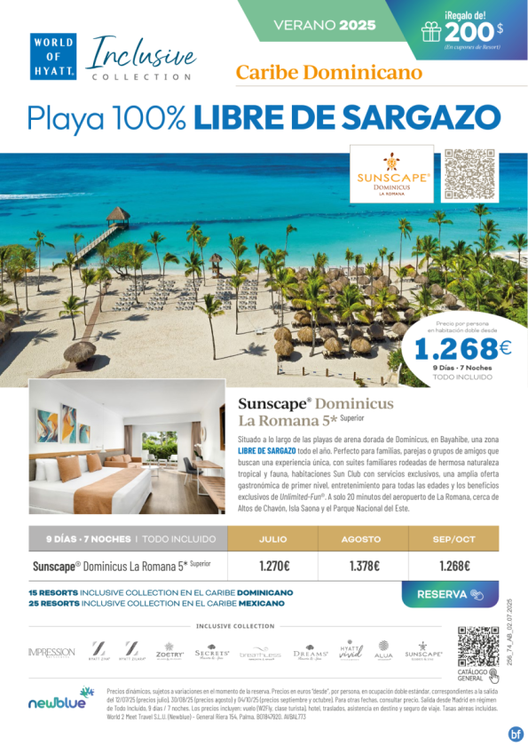100% Libre de Sargazo: Sunscape Dominicus La Romana - Desde 1.268 € - Paraíso de postal
