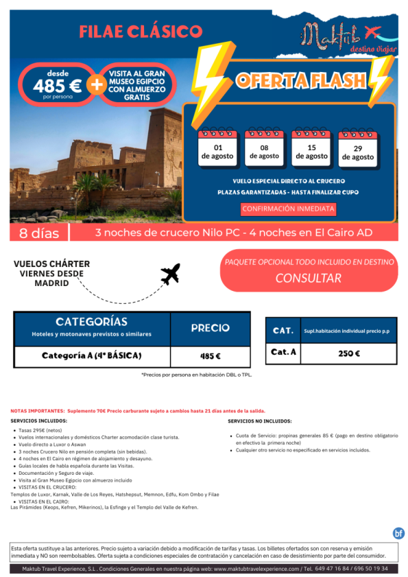 Oferta Flash Viernes Egipto