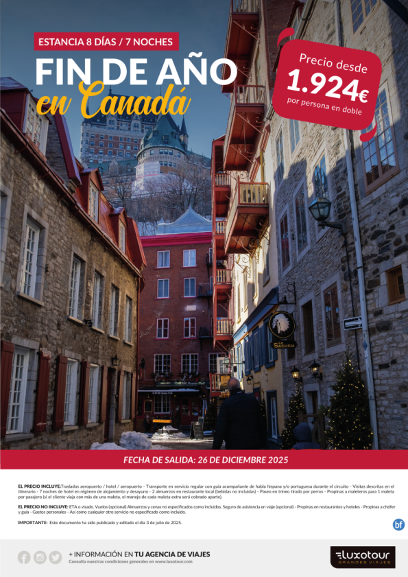 Fin de Año en Canadá - 8 días / 7 noches