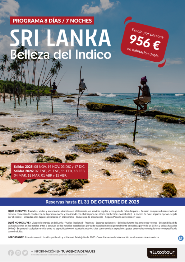 Sri Lanka, Bellezas del Índico