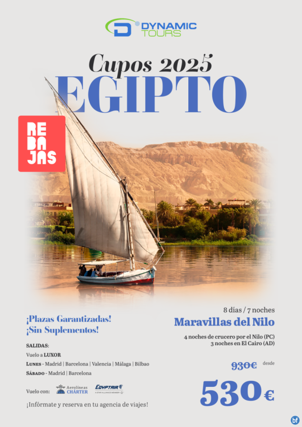 EGIPTO?? rebajas 400 € ???Maravillas del Nilo?(4cru + 3cai) ? salidas: ago, sep?dsd 530 € 