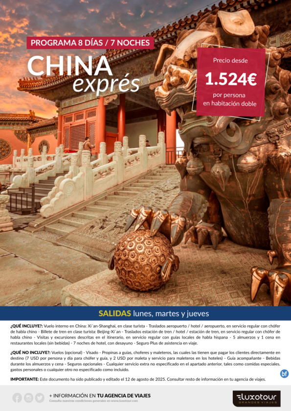China Exprés - 8 días / 7 noches