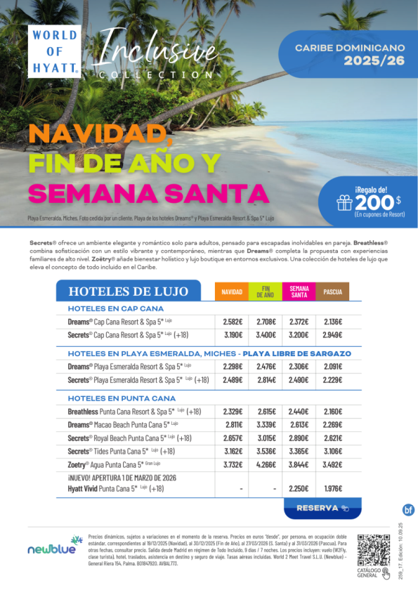 Car. Dominicano: Hoteles de Lujo Navidad, Fin de Año y Semana Santa - Desde 1.976 € 