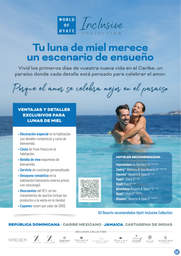 Las mejores Lunas de miel se viven mejor en el Caribe Hyatt Inclusive Collection
