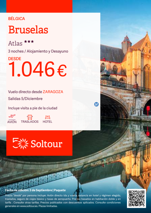 Bruselas - Puente de Diciembre desde 1.046 € , salida 5 Diciembre desde Zaragoza