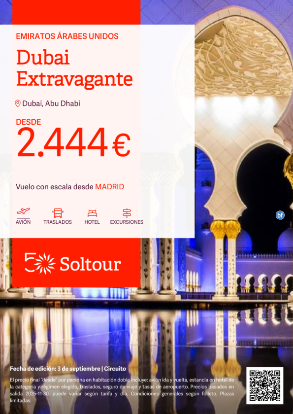 Dubai Extravagante desde 2.444 € , salidas desde Madrid