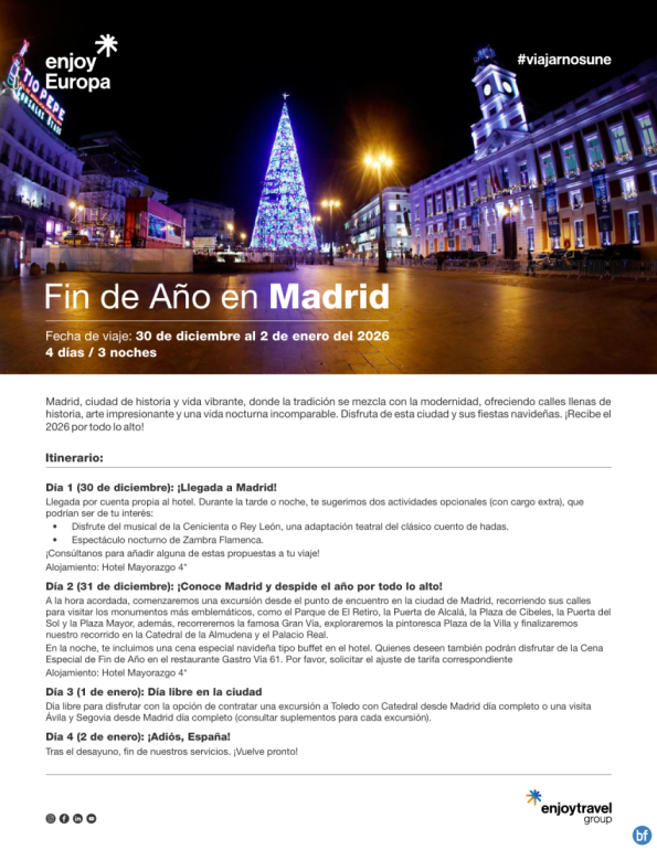 Fin de Año en Madrid