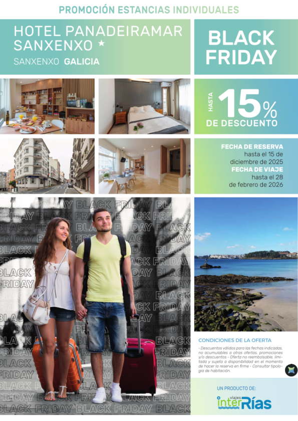 Black Friday  15% Dto. Hotel Panadeiramar Sanxenxo - Sanxenxo (Galicia)