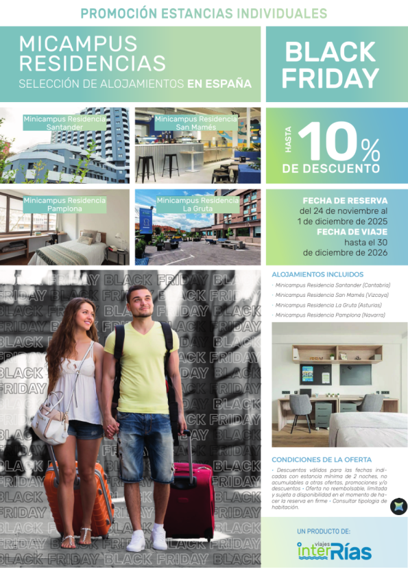 Black Friday 10% Dto. Minicampus Residencias
