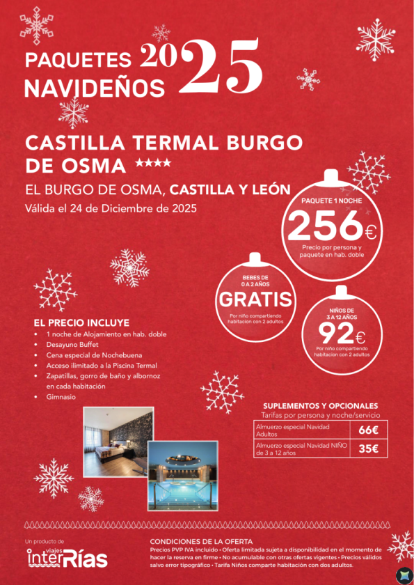 Paquete Navidad Castilla Termal Burgo de Osma 4* - El Burgo de Osma (Castilla y León)