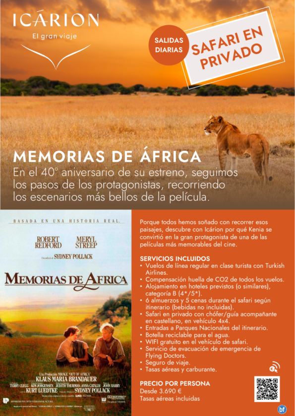 Memorias de África. Safari en privado. Salidas privadas