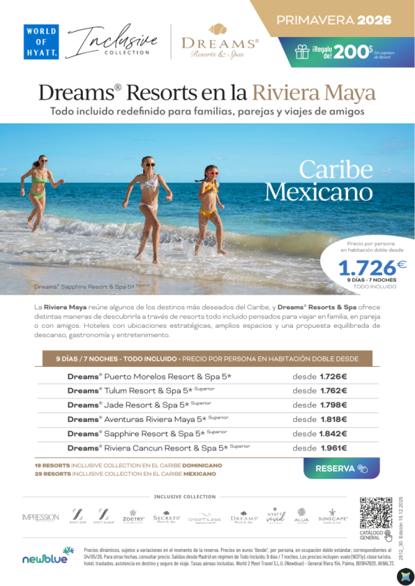 Riviera Maya. Ofertas para mayo en Dreams Resorts - Desde 1.726 &euro; 