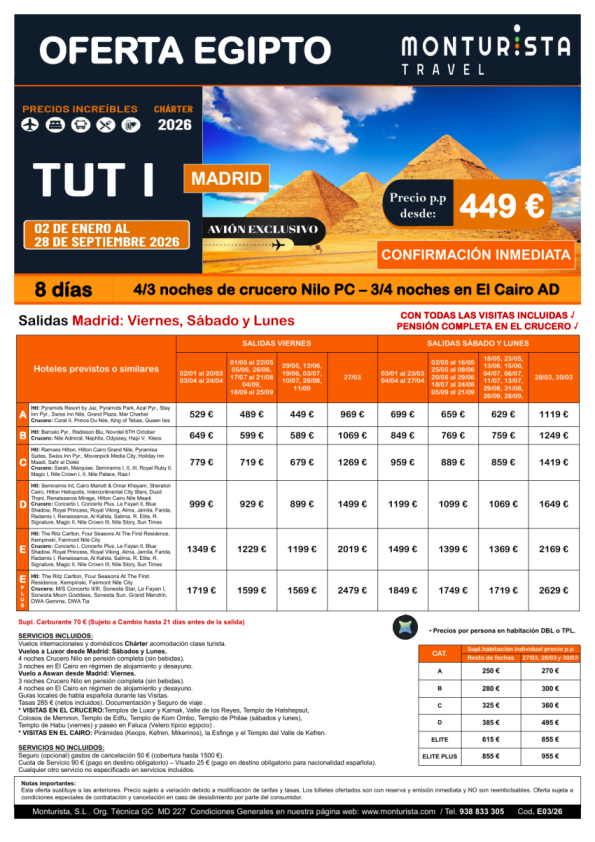 TUT I***desde 449 &euro; 