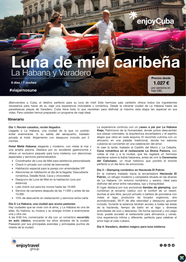 Luna de miel caribeña desde 1.027 &euro; 