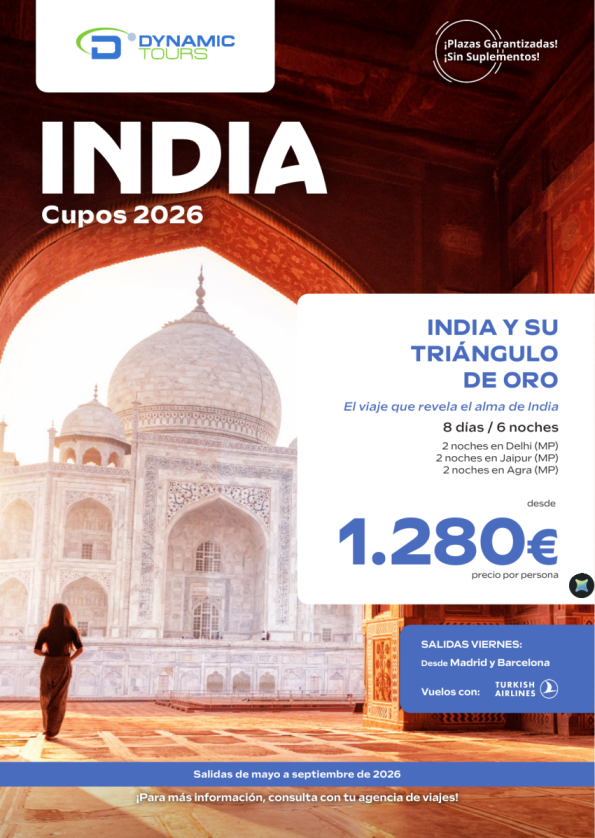 INDIA ?India y su Triángulo de Oro??8 días / 6 noches?(? Madrid y Barcelona) desde 1.280 &euro; 