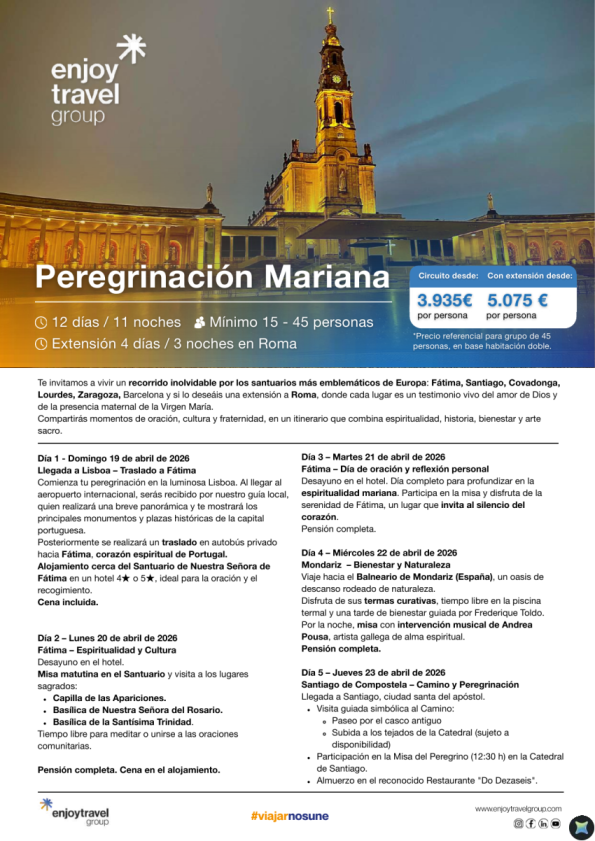 Peregrinación Mariana