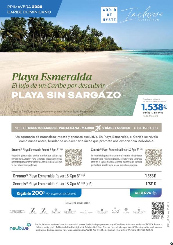 ¡Oportunidad! Playa Esmeralda, Miches SIN Sargazo a solo 1.538 &euro; . El caribe más auténtico y virgen
