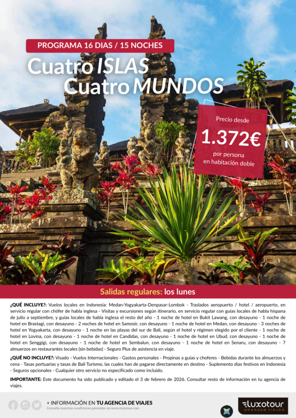 Indonesia - Cuatro Islas, Cuatro Mundos