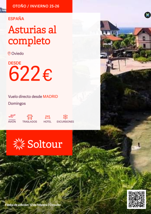 Asturias al completo desde 622 &euro; , salidas desde Madrid
