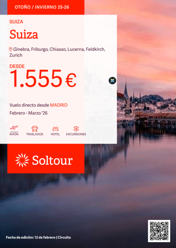 Suiza desde 1.555 &euro; , salidas desde Madrid