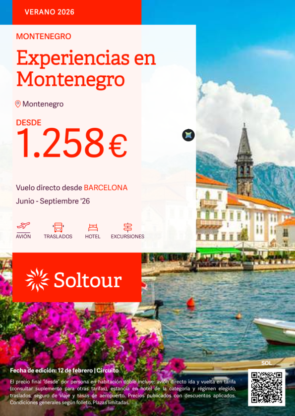 Experiencias en Montenegro desde 1.258 &euro; , de junio a septiembre desde Barcelona