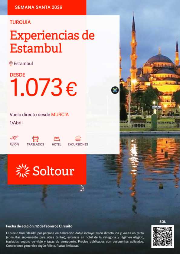 Experiencias de Estambul desde 1.073 &euro; , salidas el 1 de abril desde Murcia