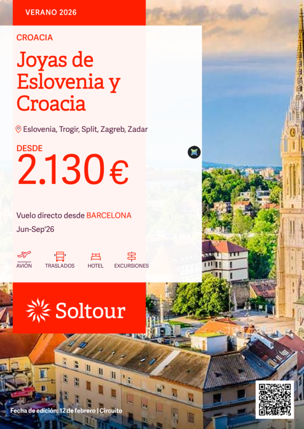 Joyas de Eslovenia y Croacia desde 2.130, salidas de junio a septiembre desde Barcelona