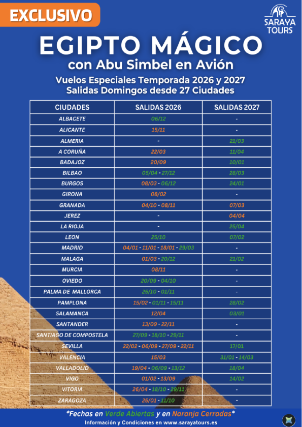 Especial Ciudades : Egipto Mágico con Abu Simbel en Avión desde 699 &euro; 