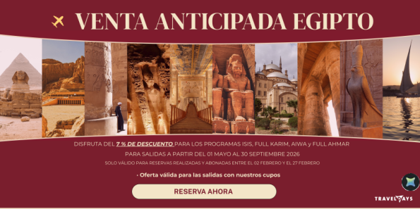 Venta Anticipada Egipto verano todo incluido con playa para ventas de nuestros cupos 7% descuento