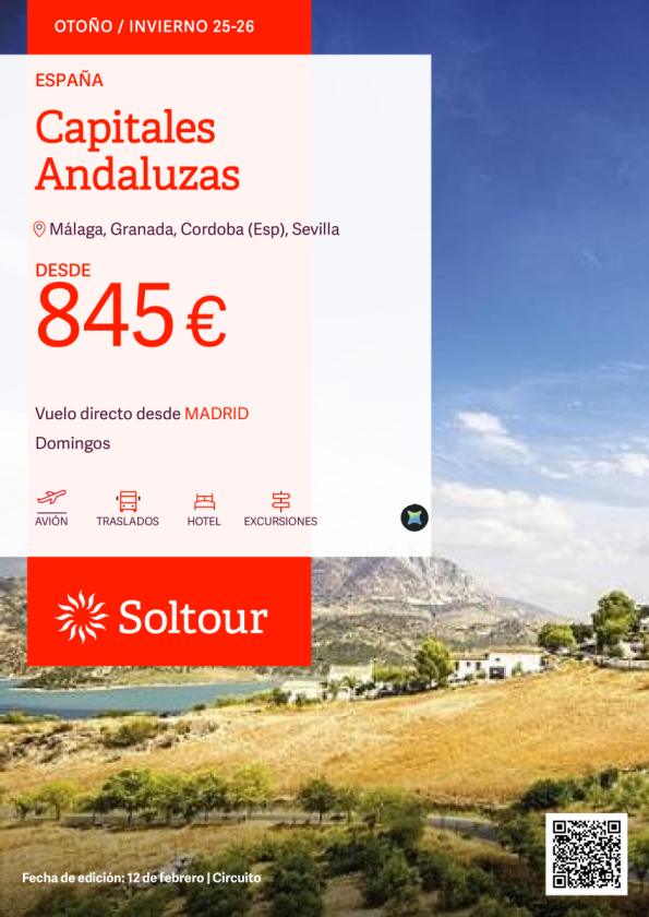 Capitales Andaluzas desde 845 &euro; , salidas desde Madrid