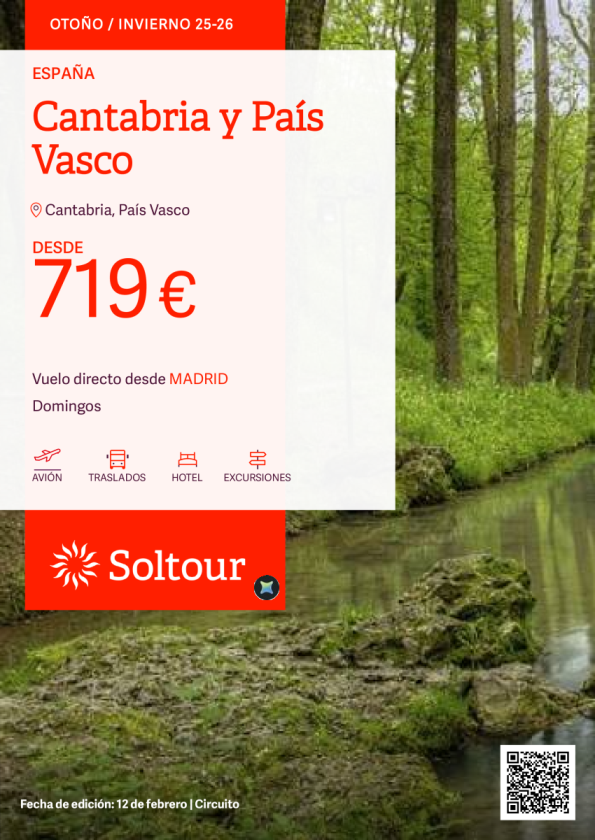 Cantabria y País Vasco desde 719 &euro; , salidas desde Madrid