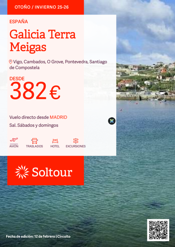 Galicia Terra Meigas desde 382 &euro; , salidas desde Madrid