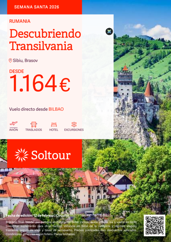 Descubriendo Transilvania en Semana Santa desde 1.164 &euro; , salidas 2 de abril desde Bilbao