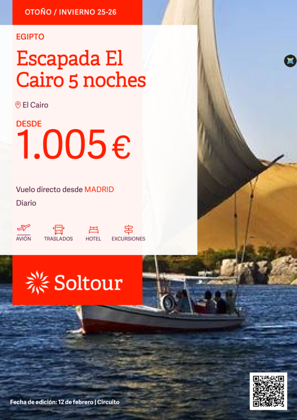 Escapada El Cairo 5 noches desde 1.005 &euro; , salidas desde Madrid