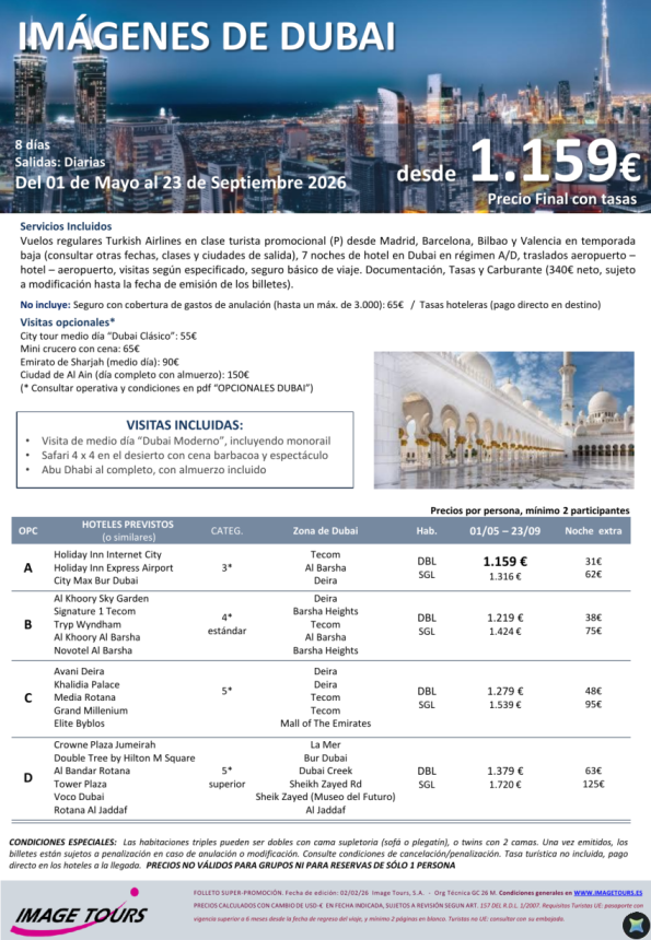 Imágenes de DUBAI 2026. Circuito 7 noches con visitas, y Abu Dhabi con almuerzo, desde 1.159 &euro; 